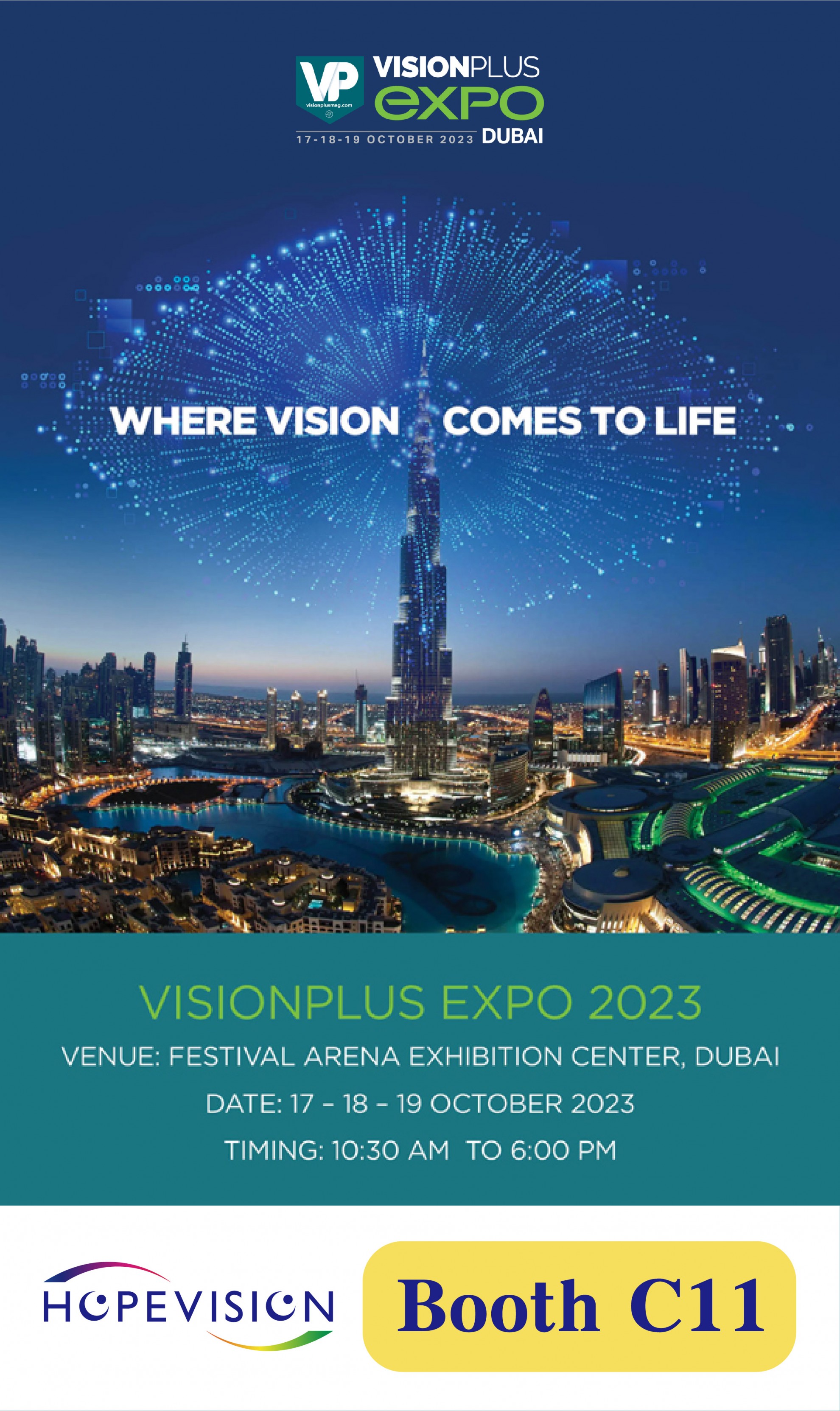 Invitation to Vision Plus Dubai 2023